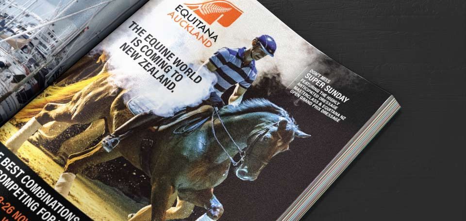Magazine ad for EQUITANA Auckland